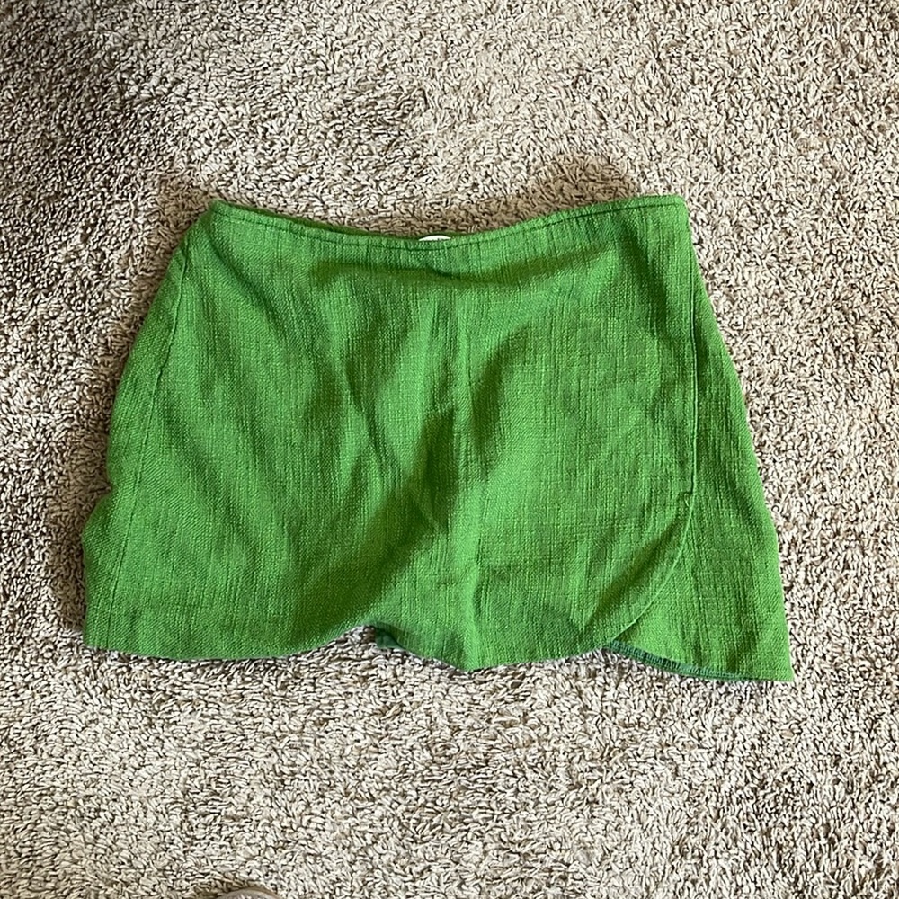 Green Abercrombie skort
